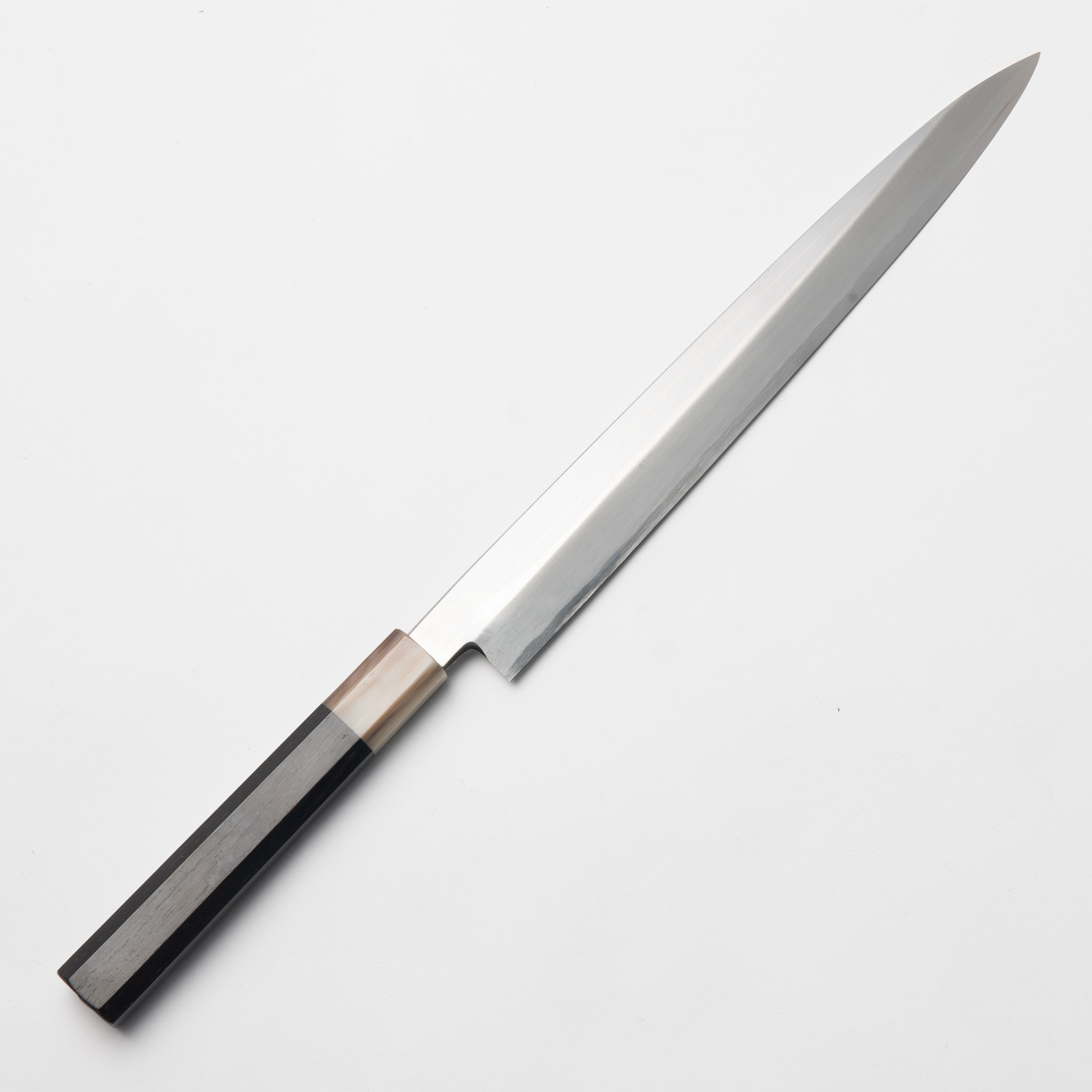Yanagiba 270mm - Ginsan Steel (Ebony & White Buffalo Horn Handle)