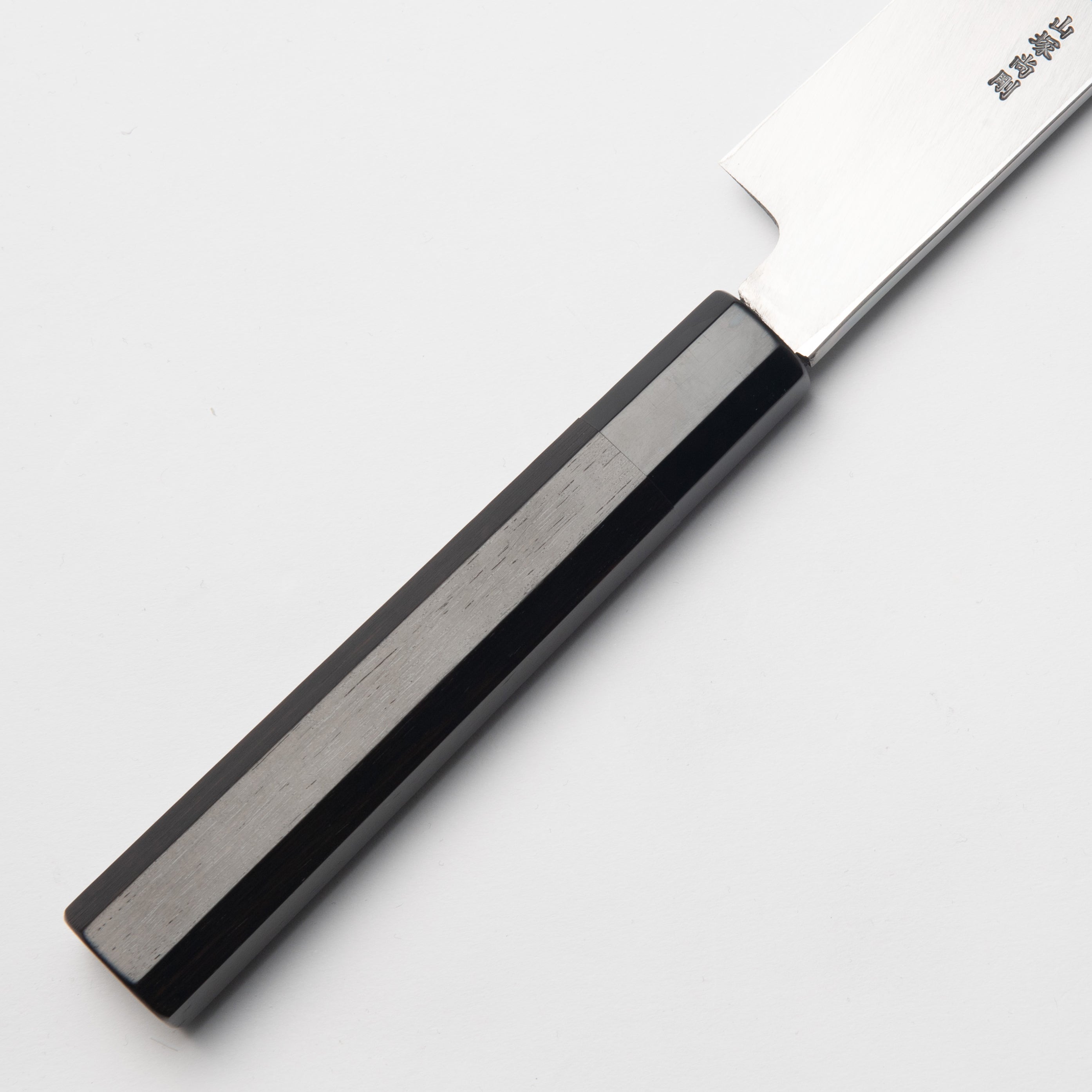 Ginsan Steel Yanagiba Kiritsuke 330mm, Ebony Handle with Buffalo Horn Ferrule