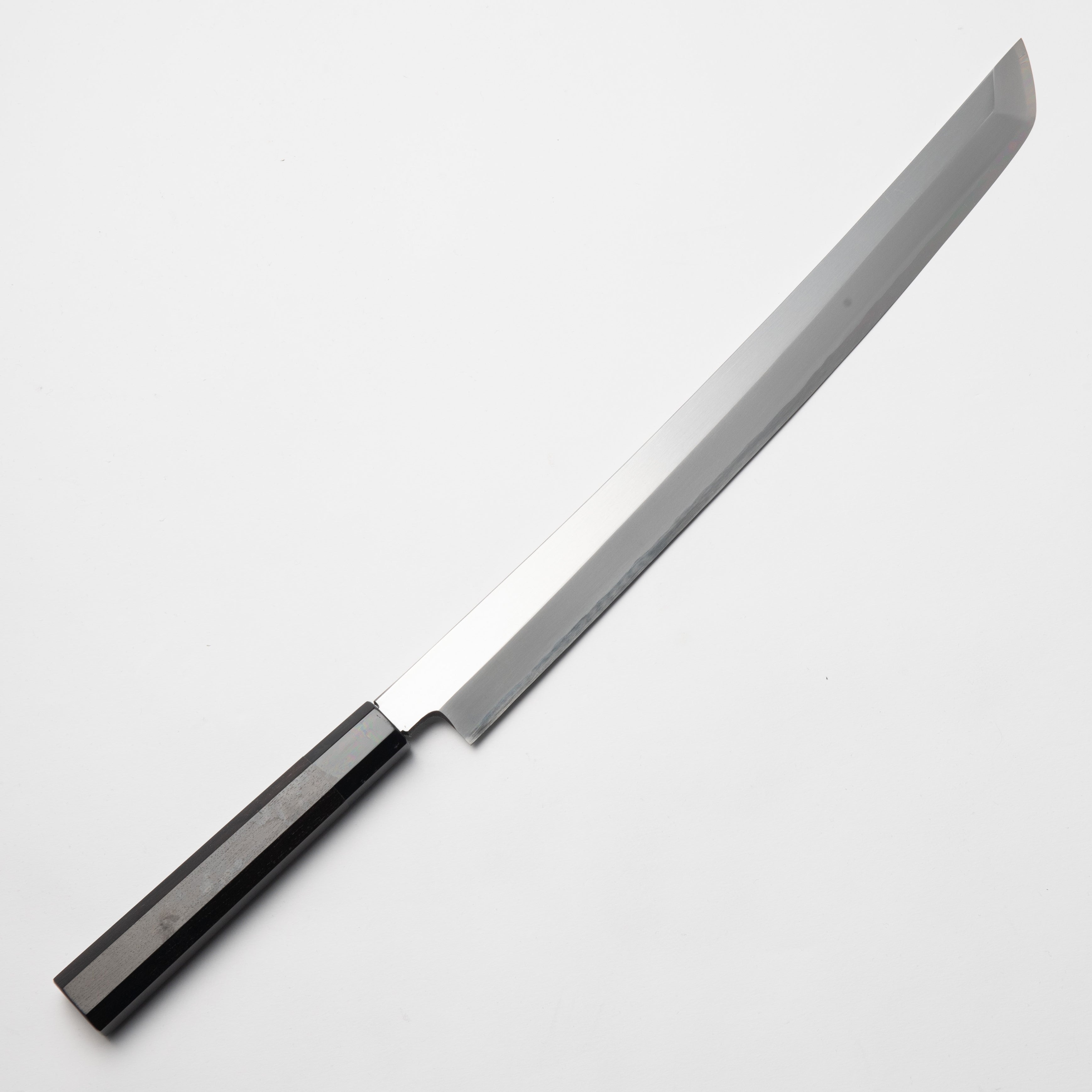 Ginsan Steel Yanagiba Kiritsuke 360mm Ebony Black Buffalo Horn